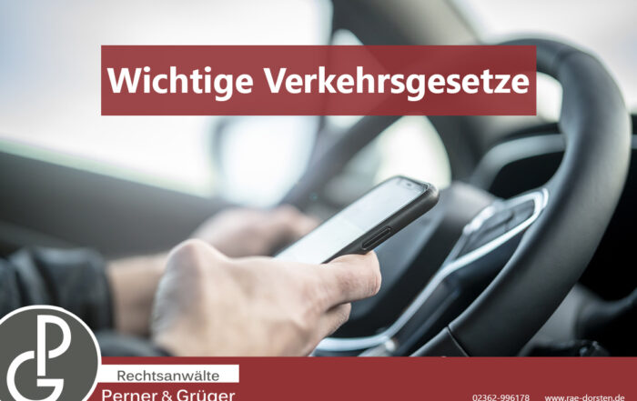 Bild zum Handyverbot am Steuer gemäß Bußgeldkatalog der Rechtsanwälte Dorsten