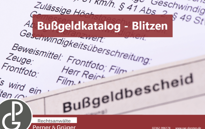 Bußgelder bei überhöhter Geschwindigkeit