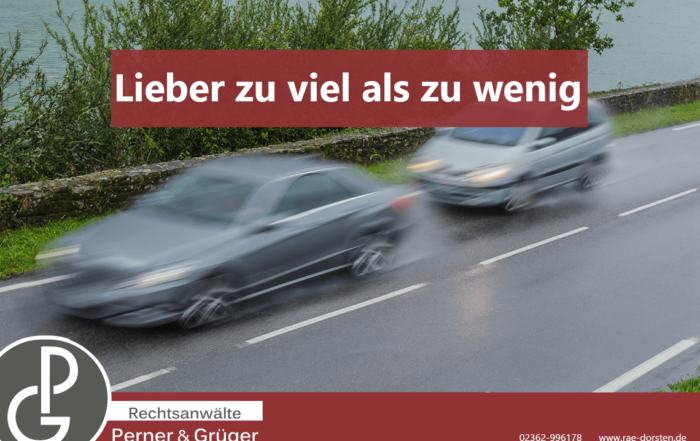 Bußgelder bei falschem Abstand