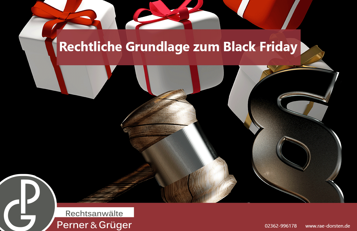 Black Friday und die rechtlichen Hintergründe von Perner & Grüger aus Dorsten