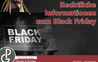 Rechtliches rund um den Black Friday von den Rechtsanwälten Perner & Grüger aus Dorsten