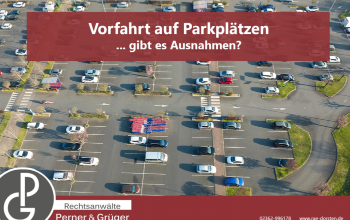 Gilt rechts vor links auch auf Parkplätzen?